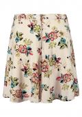 Marken-Minirock beige-bunt