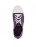 Marken-Nappaleder-Sneaker pflaume