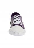 Marken-Nappaleder-Sneaker pflaume