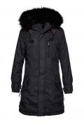 Marken-Parka Babette navy-schwarz Gr. M