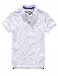 Marken-Polo-Shirt weiß