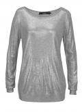 Marken-Pullover LUNA grau-metallic