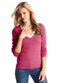 Marken-Pullover beere