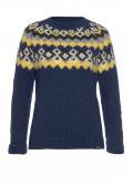 Marken-Pullover blau-bunt
