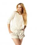 Marken-Pullover ecru