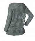 Marken-Pullover grau