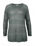 Marken-Pullover grau