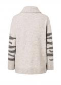 Marken-Pullover grau-beige