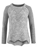 Marken-Pullover hellgrau Gr. L