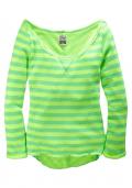 Marken-Pullover mint-neongelb