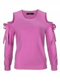 Marken-Pullover mit Cut-Outs pink