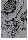 Marken-Pullover mit Strass grau Gr. M