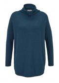 Marken-Pullover petrol