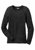 Marken-Pullover schwarz