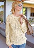 Marken-Pullover vanille