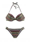 Marken-Push-Up-Bikini bunt A-Cup