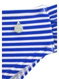 Marken-Push-Up-Bikini weiß-blau C-Cup