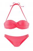 Marken-Push-up-Bandeau-Bikini lobster C-Cup