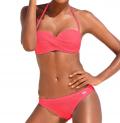 Marken-Push-up-Bandeau-Bikini lobster D-Cup