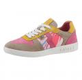 Marken-Rindleder-Sneaker pink-bunt