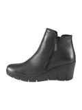 Marken-Rindnappaleder-Stiefelette anthrazit