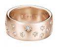 Marken-Ring mit Strass rosegold