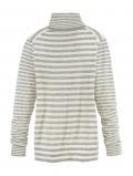 Marken-Rollkragenpullover grau-ecru