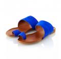 Marken-Sandale royalblau