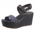 Marken-Sandalette dunkelblau