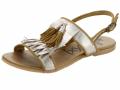 Marken-Sandalette gold Gr. 40