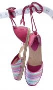 Marken-Sandalette pink-bunt Größe 36