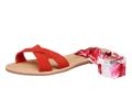 Marken-Sandalette rot-bunt Größe 37