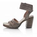 Marken-Sandalette taupe