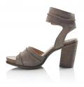 Marken-Sandalette taupe