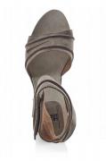 Marken-Sandalette taupe