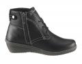 Marken-Schnürstiefelette schwarz