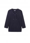Marken-Shirt mit Kordelzug dunkelblau Gr. 44