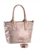 Marken-Shopper rosé-metallic