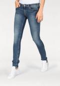 Marken-Skinny-Jeans blau-used 30 inch