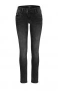 Marken-Skinny-Jeans schwarz-used 30 inch
