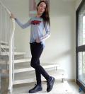 Marken-Skinny-fit-Jeans schwarz