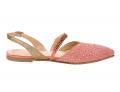 Marken-Slingballerina mit Strass rosa