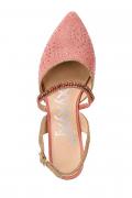 Marken-Slingballerina mit Strass rosa