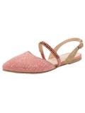 Marken-Slingballerina mit Strass rosa