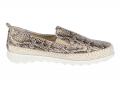Marken-Slipper grau-silberfarben