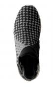 Marken-Slipper schwarz-silberfarben