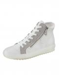 Marken-Sneaker aus Velours-und Nappaleder weiß Gr. 38 EU / 5 UK