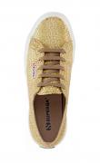 Marken-Sneaker beige-goldfarben