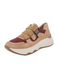 Marken-Sneaker camel-rot