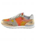Marken-Sneaker goldfarben-bunt